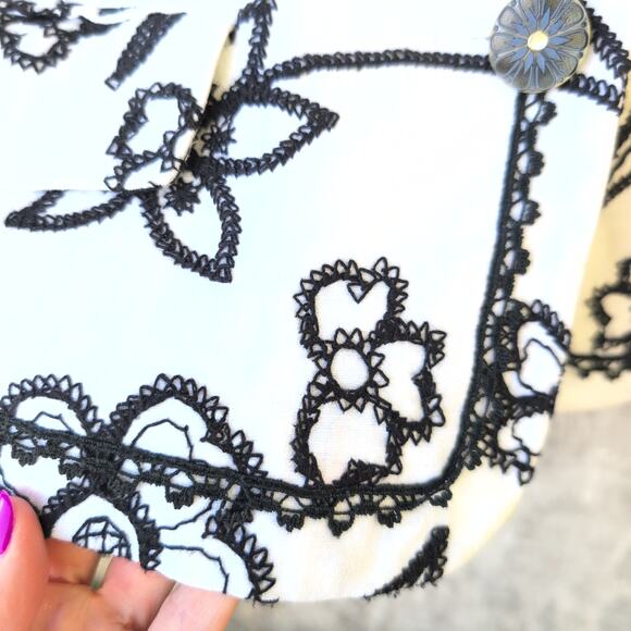 Draper's & Damon's Linen Blend Whimsy Coastal Blazer Women's 10 - Picture 2 of 11